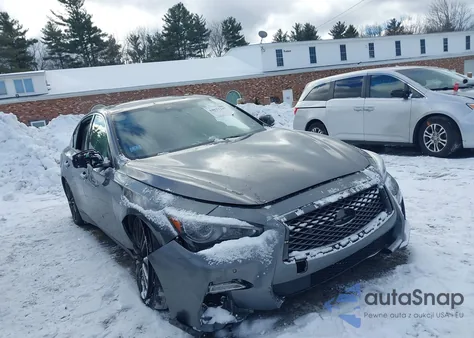 2018 Infiniti Q50 3.0T Red Sport 400 from USA, damaged, VIN JN1FV7AR5JM481684